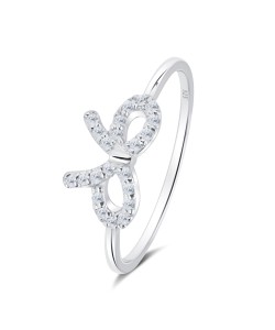 Charming Bow Silver Ring NSR-4320